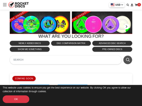 'rocketdiscs.com' screenshot