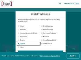 'intact.ca' screenshot