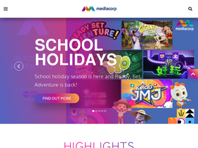 'mediacorp.sg' screenshot