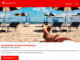 'saalesparkasse.de' screenshot