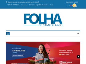 'folhadecampolargo.com.br' screenshot