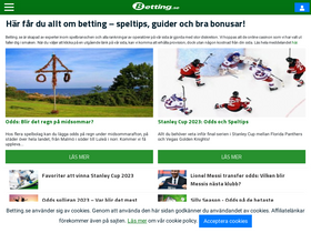'betting.se' screenshot