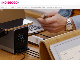 'indiegogo.com' screenshot
