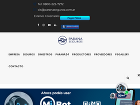 'micomunicacion.paranaseguros.com.ar' screenshot