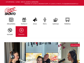 'radioskonto.lv' screenshot