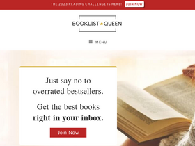 'booklistqueen.com' screenshot