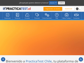 'practicatest.cl' screenshot