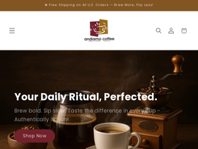 andiamocoffee.com homepage screenshot