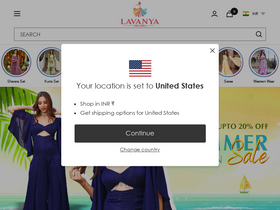 'lavanyathelabel.com' screenshot
