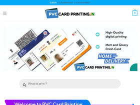 'pvccardprinting.in' screenshot