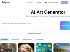 'artguru.ai' screenshot