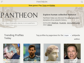 'pantheon.world' screenshot