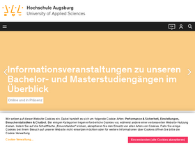 'hs-augsburg.de' screenshot