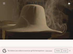Hampui Hats website screenshot