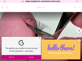 anotherfckinlashshop.com homepage screenshot