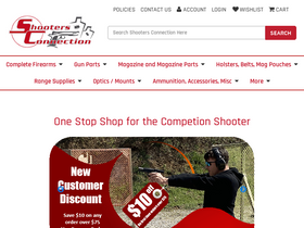'shootersconnectionstore.com' screenshot