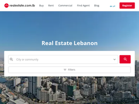 'realestate.com.lb' screenshot