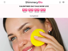 Shimmeryglo homepage screenshot
