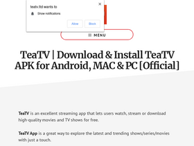 'teatv.ltd' screenshot