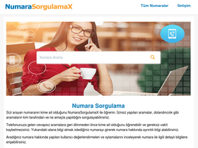 'numarasorgulamax.com' screenshot