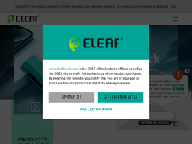 'eleafworld.com' screenshot