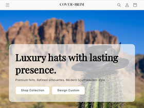 coverandbrim.com homepage screenshot