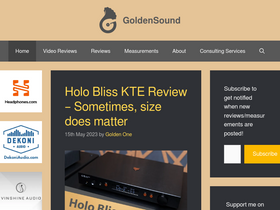 'goldensound.audio' screenshot
