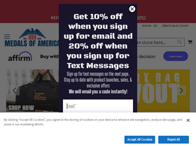 'medalsofamerica.com' screenshot