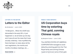 'benjaminfulford.net' screenshot