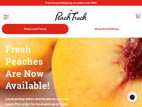 'thepeachtruck.com' screenshot