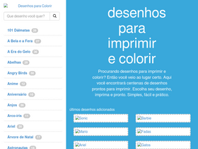 'desenhosecolorir.com.br' screenshot