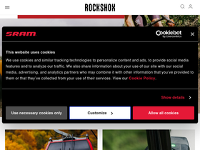 'rockshox.com' screenshot