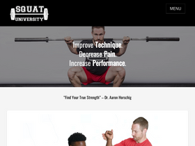 'squatuniversity.com' screenshot