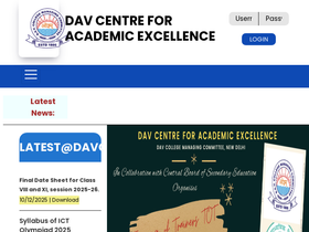 'davcae.net.in' screenshot