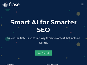 Frase - Boost content creation and SEO with AI-driven writing, analysis, and optimization.