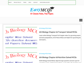'easymcqs.com' screenshot