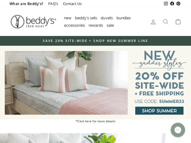 'beddys.com' screenshot
