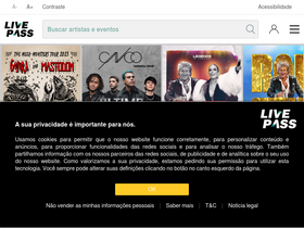 'livepass.com.br' screenshot
