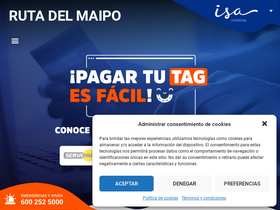 'rutamaipo.cl' screenshot