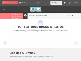 'lotuselectronics.com' screenshot