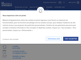 'maisonsetappartements.fr' screenshot