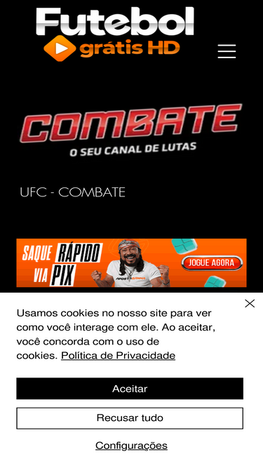 FutebolPlayHD - Futebol ao Vivo - UFC - Esportes e muito mais.