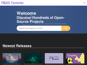 'fosstorrents.com' screenshot