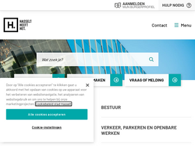 'hasselt.be' screenshot