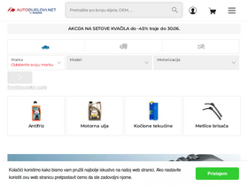 'autodijelovi.net' screenshot