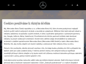 'mercedes-benz.cz' screenshot