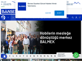'bansesgazetesi.com' screenshot