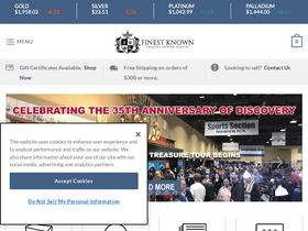 'finestknown.com' screenshot