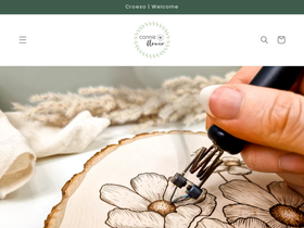 connieflowerart.com homepage screenshot