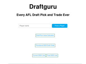 'draftguru.com.au' screenshot